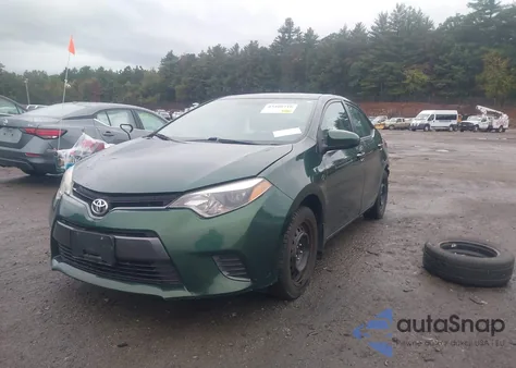 2015 Toyota Corolla Le из США, поврежденный, VIN 2T1BURHE7FC259259